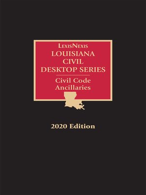 cover image of LexisNexis Louisiana Civil Desktop Series